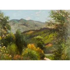Springtime in Marin Hills by Charles Rogers, oil on board, sold Jan 2024