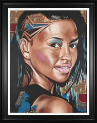 Portrait of a Woman by Wakaba Mutheki, oil on canvas, sold Mar 2026