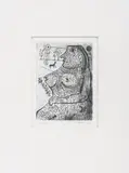 Nude Woman by Nahum Tschacbasov, 1951, Etching on Paper, sold Apr 2025
