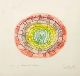 La Nina del Estanque" [The Pond Girl] by Guillermo Silva Santamaria, 1962, Etching in Colors, sold Apr 2025