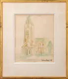 Paris by Mary Jo Schwalbach, 1969, Watercolor on Paper, sold Apr 2025