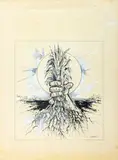 Social Realism Composition by J. Vargas, 1980, Ink and Gouache, sold Apr 2025