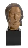 Head of a Woman / Egyptian Head"[LF 35] by Gaston Lachaise, 1922, Bronze Sculpture, sold May 2025
