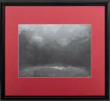 Untitled (Landscape Scene) by Richard Hambleton, 2003, Mixed Media on Artist Paper, sold May 2025
