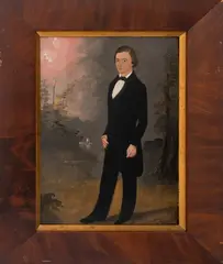 Portrait of a Sea Captain by William Matthew Prior, 1800s, Oil on Board, sold May 2025