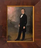 Portrait of a Sea Captain by William Matthew Prior, 1800s, Oil on Board, sold May 2025