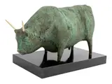 Untitled by Immi C. Storrs, Bronze Bull Sculpture, sold May 2025