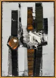 Structure in Snow by William Gear, 1955, Oil on Canvas, sold May 2025