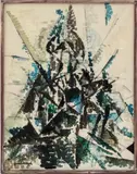 No. 5 Abstract Figure by Robert Goodnough, Oil on Canvas, sold May 2025