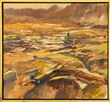 Forest Clearing by John Milton Metheany III, Oil on Board, sold May 2025