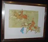 Drei Reiter by Rudolf Mirer, 1981, color lithograph, sold Dec 2015