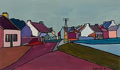 Häuser by Alphonse Lanoë, 1961, oil on paper, offered Sep 2015