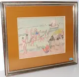 Bandol by Odilon Roche, 1932, watercolor, sold Sep 2015