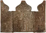 Russisch, um 1800 by Metallikone "Triptychon", bronze, sold Sep 2015