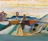 Kleine Kiesgrube", 1949 by Max Gubler, oil on canvas, sold Sep 2015