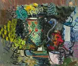 Opus XI", um 1928 by Oskar Lüthy, oil on board, offered Sep 2015