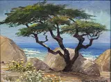 Untitled by Joane Cromwell, oil on canvas affixed to board, sold Feb 2024