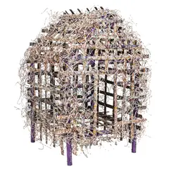 Day House by Nance O'Banion, 1987, acrylic paint sculpture, sold Feb 2024