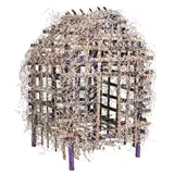 Day House by Nance O'Banion, 1987, acrylic paint sculpture, sold Feb 2024