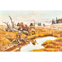 The Grizzly by Gregory Pole, 1977, oil on board, sold Feb 2024