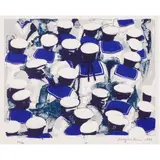 Sailors Caps by Christopher Brown, 1994, lithograph in colors, sold Feb 2024