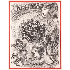 Untitled by Marc Chagall, 1992, lithograph, sold Feb 2024