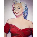 Portrait of Marilyn Monroe by Michael Rubino, oil on canvas, sold Feb 2024
