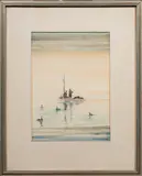 Untitled (Small Boat) by Frederic Soldwedel, 1932, watercolor, sold Feb 2024