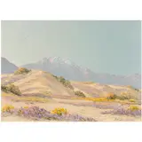 Desert Scene by John W. Hilton, oil on canvasboard, sold Feb 2024