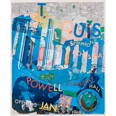 St. Louis Symphony" Poster by Robert Rauschenberg, 1968, lithograph, sold Feb 2024