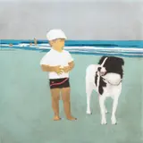 Tommy and Stinky by Isca Greenfield-Sanders, 2008, etching with aquatint, sold Feb 2024