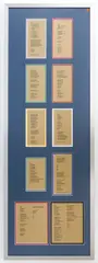 Untitled by Robert Indiana, Lithograph 20.5''x58'' Framed. Not examined outside of framing, sold Jun 2025