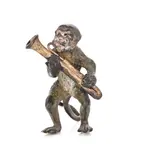Untitled by Franz Xavier Bergmann, bronze model of a monkey playing a trombone, sold Mar 2026