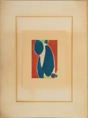Abstract Composition by Willard MacGregor, 1987, Watercolor on Paper, sold May 2025