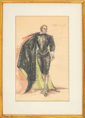 Don Juan by Marjorie Best, Watercolor and Gouache on Paper, sold May 2025