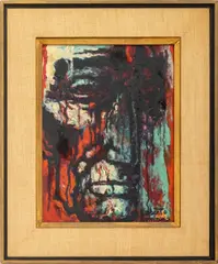 Lincoln Weeps by Umberto Romano, 1970, Oil on Board, sold May 2025