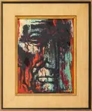Lincoln Weeps by Umberto Romano, 1970, Oil on Board, sold May 2025