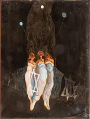So Do Not Let Me Wear Tonight Away by Lawrence Glickman, Watercolor and Acrylic on Canvas, sold May 2025