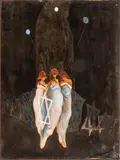 So Do Not Let Me Wear Tonight Away by Lawrence Glickman, Watercolor and Acrylic on Canvas, sold May 2025