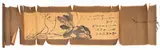 Calligraphy and Flower Scroll by Ema Tenko, ink on paper, sold May 2025