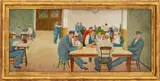 Swing Room by Arnold Friedman, 1935, Oil on Wood Panel, sold May 2025
