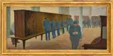 Final Sweep by Arnold Friedman, 1935, Oil on Wood Panel, sold May 2025