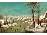 Vogelfalle im Winter by Pieter Brueghel d. J., oil on panel, sold Mar 2022