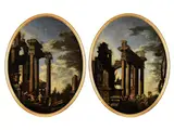 Alexander der Grosse im Begriff, das Pferd Bukephalos zu Zähmen by Giovanni Paolo Panini, oil on canvas, sold Jun 2021