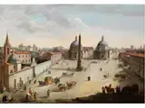 Vedute von Rom, Piazza del Popolo by Gaspar van Wittel, oil on canvas, offered Mar 2026