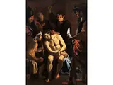 Verspottung Christi by Gerrit van Honthorst, oil on canvas, sold Dec 2023