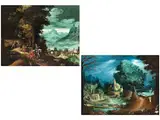 Baumlandschaft in Gewitterstimmung by Paul Bril, oil on canvas, sold Dec 2025