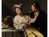 Das Ungleiche Paar by Gerrit van Honthorst, oil on canvas, offered Jun 2025
