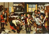 Der Bauernadvokat by Pieter Brueghel d. J., oil on panel, offered Sep 2025