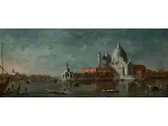Punta Dogana mit Santa Maria Della Salute by Francesco Guardi, oil on canvas, offered Jun 2026